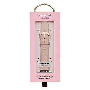 Kate Spade New York Metallic Rose Gold Leather 38/40mm Band for Apple Watch